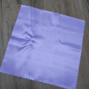 Purple Satin Napkins with Scalloped Edge | 95 Pack